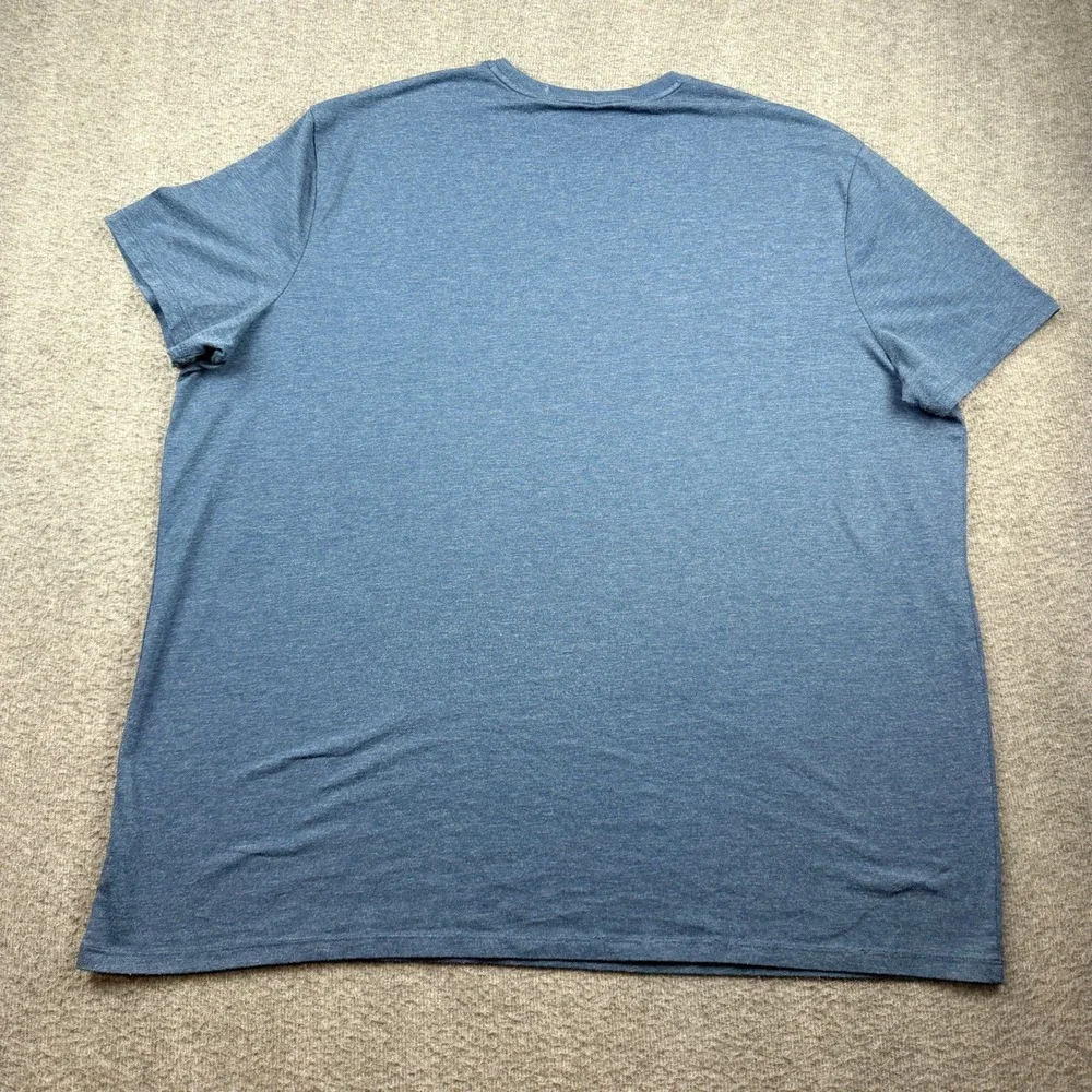 Apt 9 Women's XXL Heather Blue Short Sleeve Crew‎ Neck Cotton Blend T-Shirt